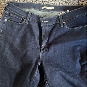 Blue Denim Jeans Levi’s worn Once  18W lost weight